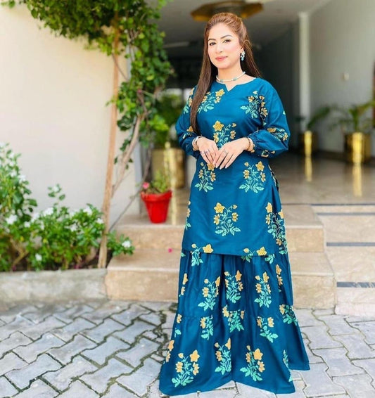 Block Sharara 2 Piece