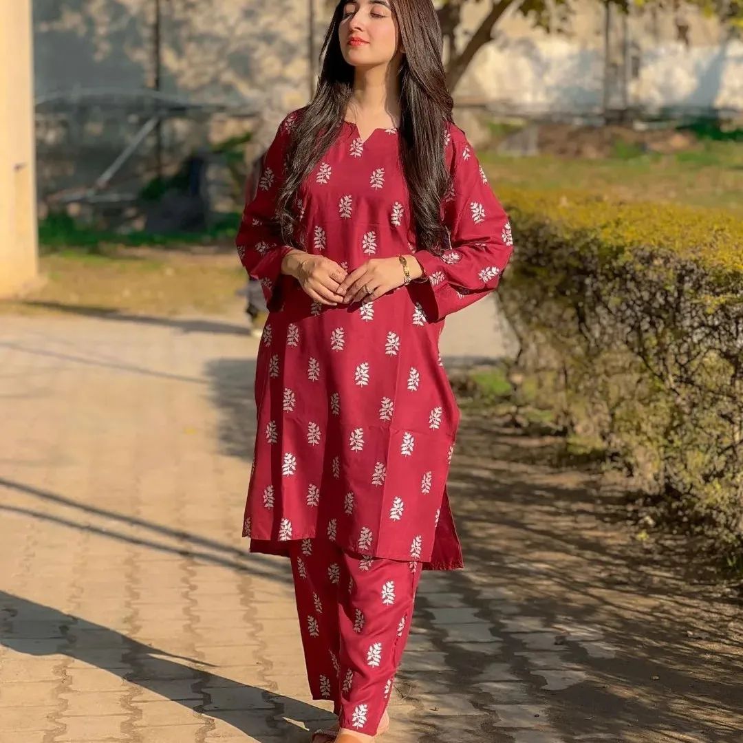 Brand Saleha Design TWO PIECE SUITS (Summer Lilen)